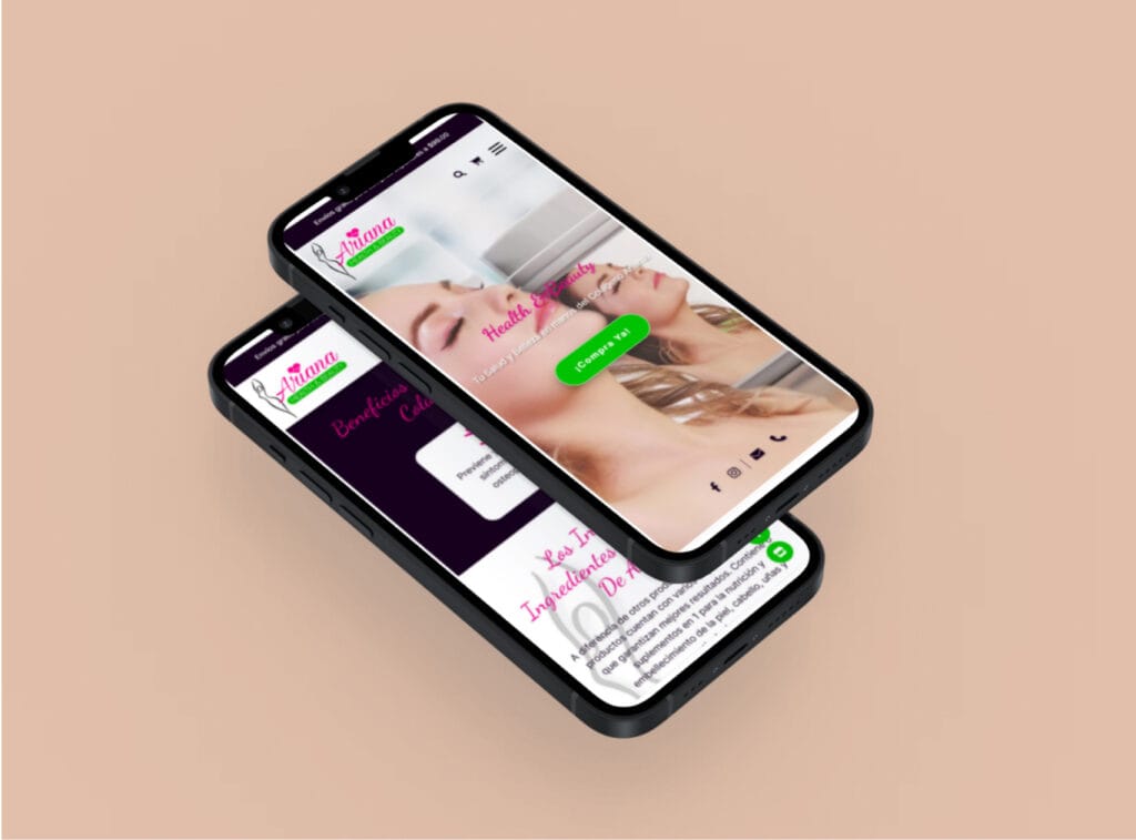 Ariana Health Beauty - Silvera Enterprise Diseño Web con Desyrum