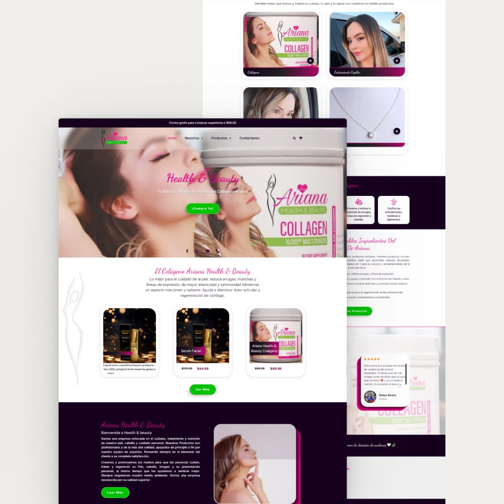 Ariana Health Beauty - Silvera Enterprise Diseño Web con Desyrum thumbnail