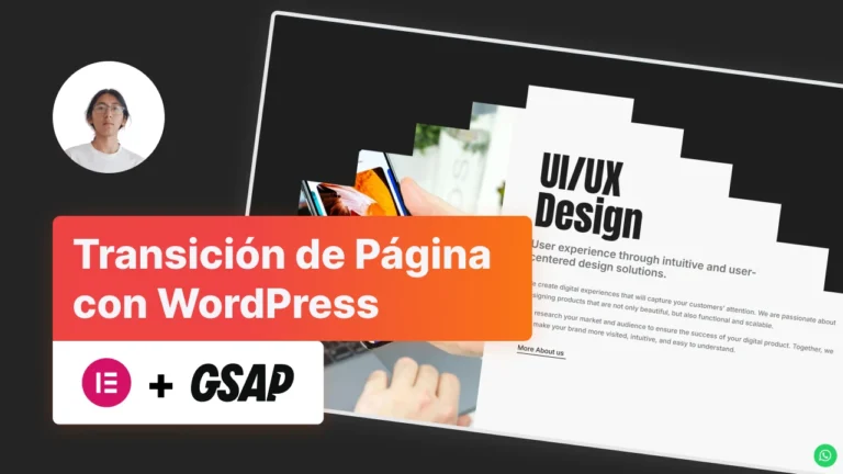 Transición de Página con WordPress - Raúl Pineda