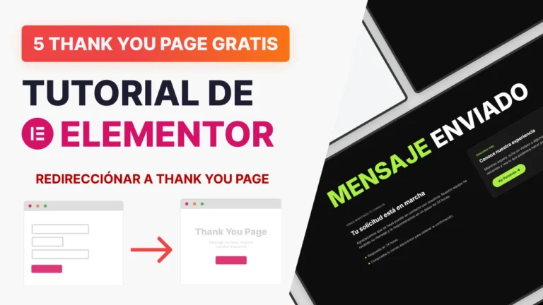 Cómo Redireccionar tu Formulario de Elementor Pro + 5 Plantillas GRATIS